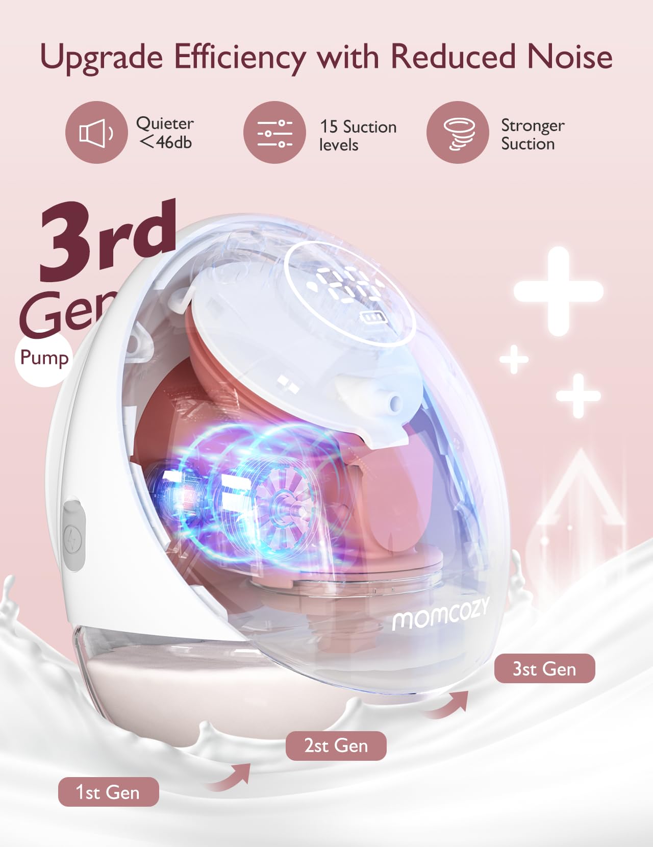 Amazon.co.jp: Momcozy 搾乳器 ハンズフリー アップグレード モバイル 