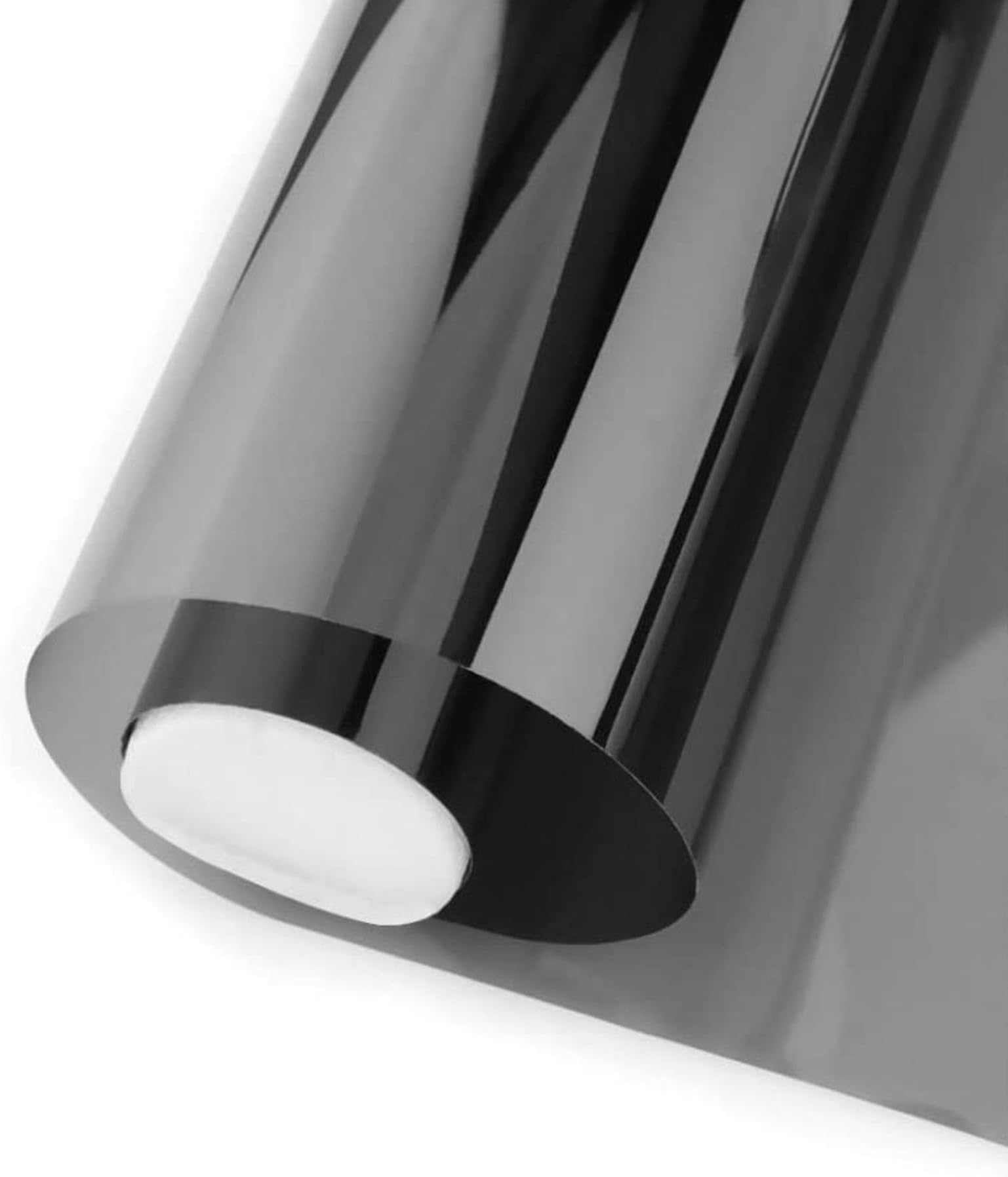 One Way Mirror Privacy Self-Adhesive Door, Window Film Daytime Privacy Film,Heat Control Anti Uv Reflective Static Cling Window Tint for Home & Office(20"X140" Inches, Light Black Film)