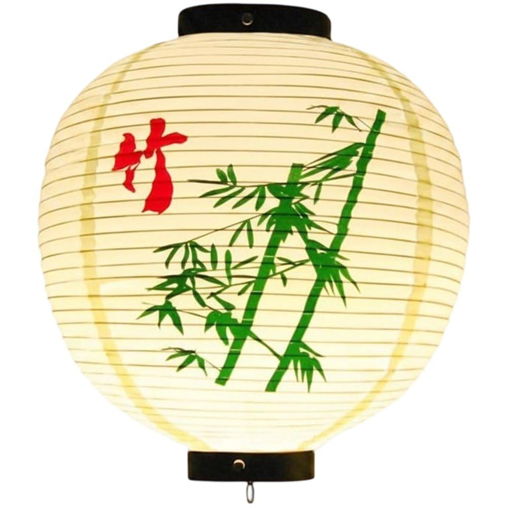 Ppmter Japanese Lantern Traditional Decorative Waterproof Pvc Hanging Lantern for Indoor Outdoor Home Sushi Bar Restaurant Decoration