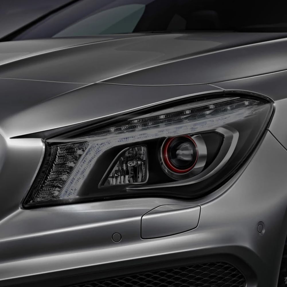 SamLng Car Front Light Film for Benz CLA Class C117 X117 W117 C118 X118 for Amg Accessories Car Headlight Protective Film Transparent Black Sticker