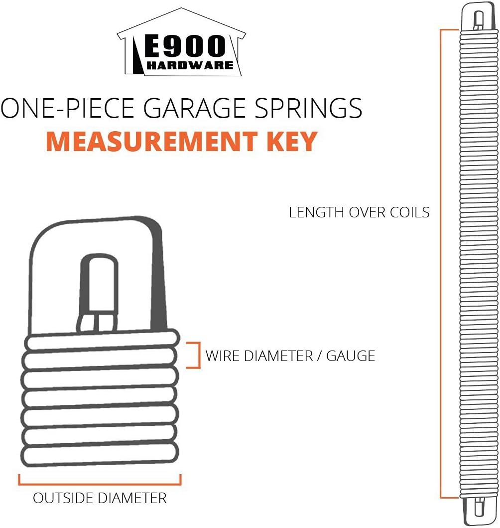 P332 32-Inch Plug-End Garage Door Spring (.244" #3 Wire)