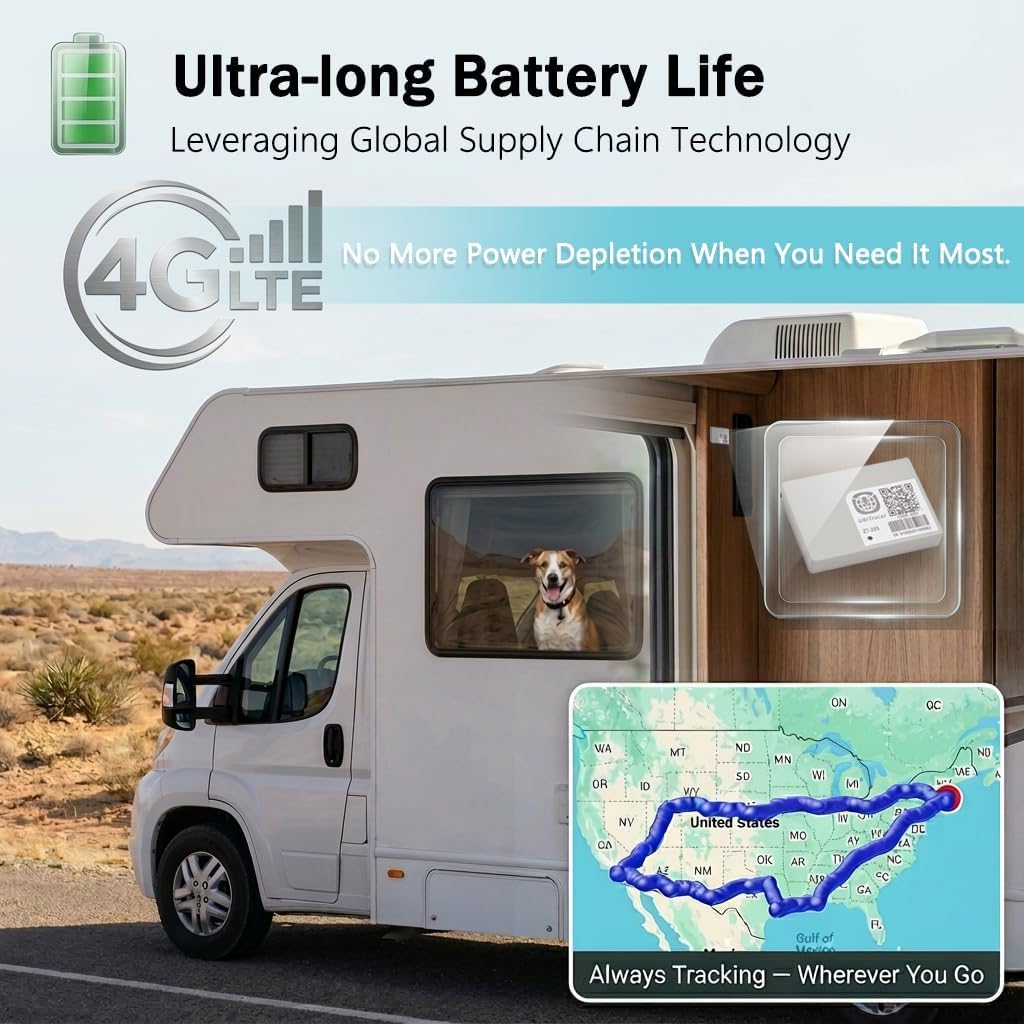 UBITracer Multi-Sensor GPS: Covert GPS Car Tracker + Motion + Temperature + Tilt. Track and Recover Stolen Vehicle. Alert in-Car Heatstroke. Ultra-Long Battery Life. Low Subscription Fee.