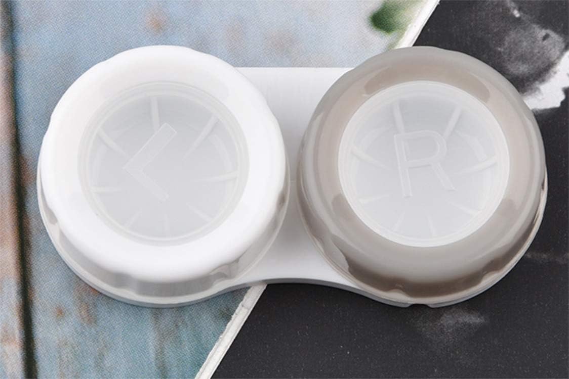 BesYouSel 10 Pack Contact Lens Case Plastic Contact Lens Box Holder Pocket Portable Mini Contact Lens Case Make up Beauty Pupil Storage Box Easy Carry for Outdoor Travel : Health & Household