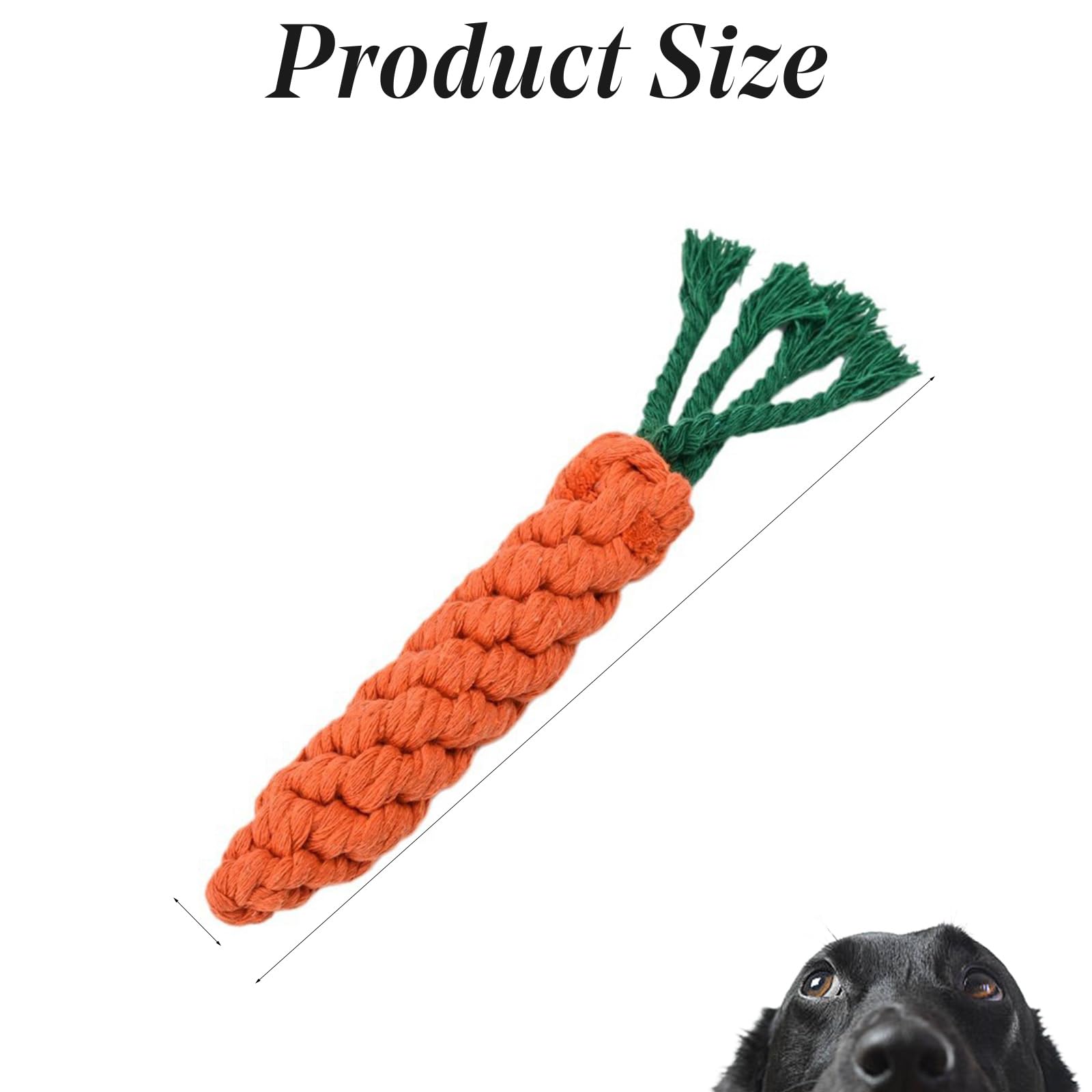 Carrot Dog Toys Puppy Teething Toys Dog Rope Toys Teething Toys for Puppies Cat Chew Toys Safe Braided Rabbit Toys Healthy Gift 3 PCS,Carrot Toy - Image 2