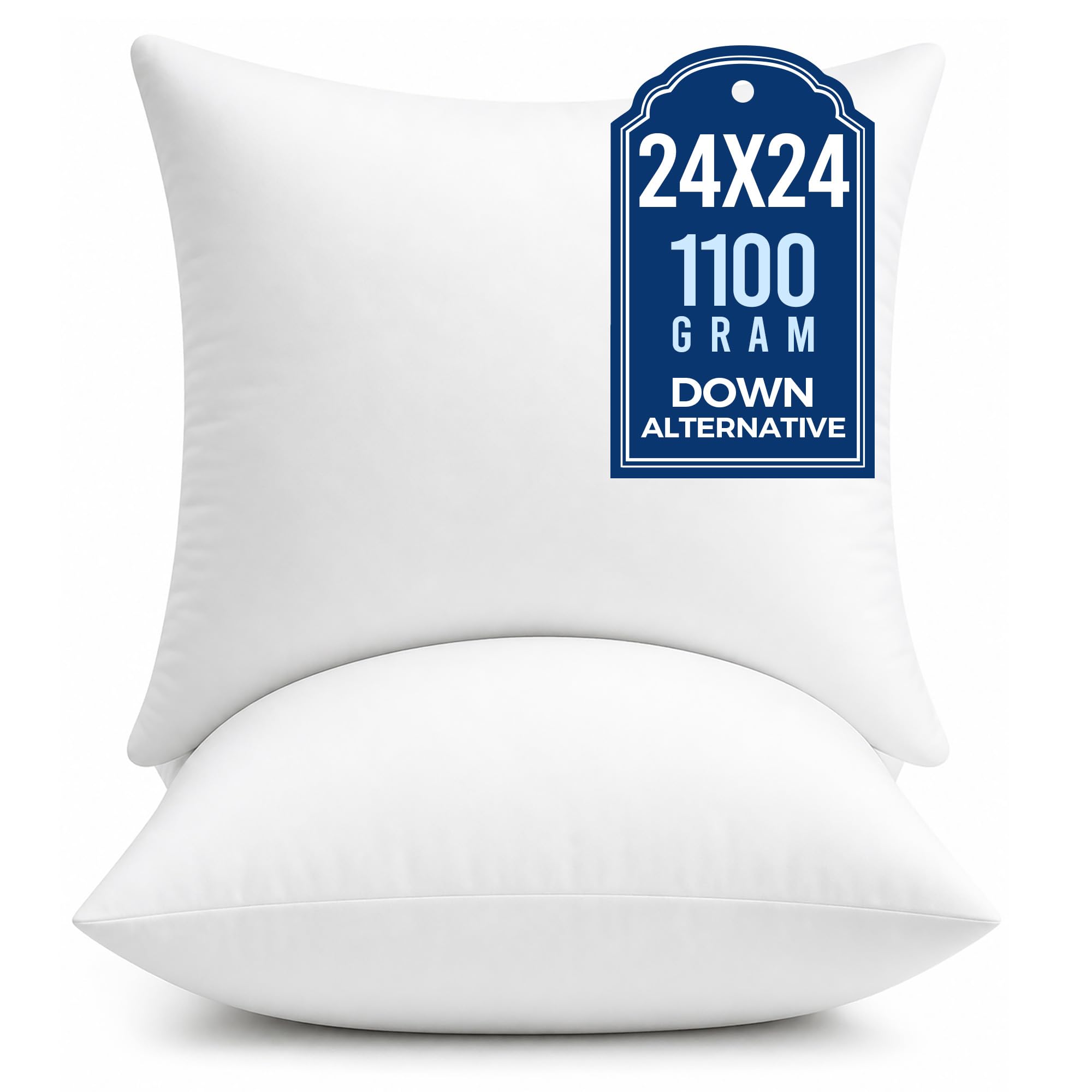 puredown 24x24 Pillow Inserts 2 Pack
