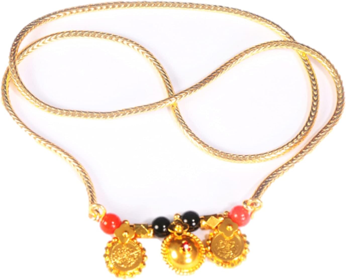 BFJ One Gram Gold Plated Copper Traditional Designer Neck Chain for Women Thali Chain Mangalsutra Mangalya Chain (Classic Snake)