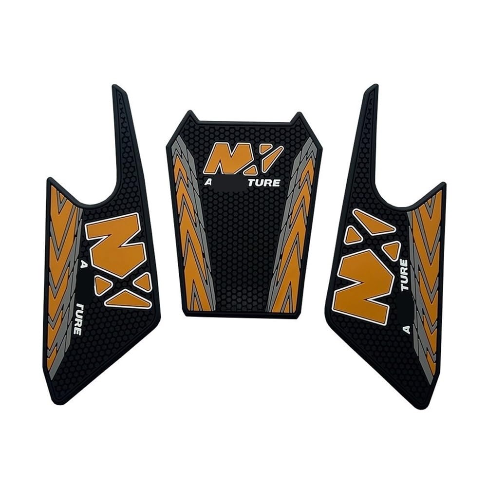 Autocollant protection de réservoir moto antidérapant traction latérale NX500