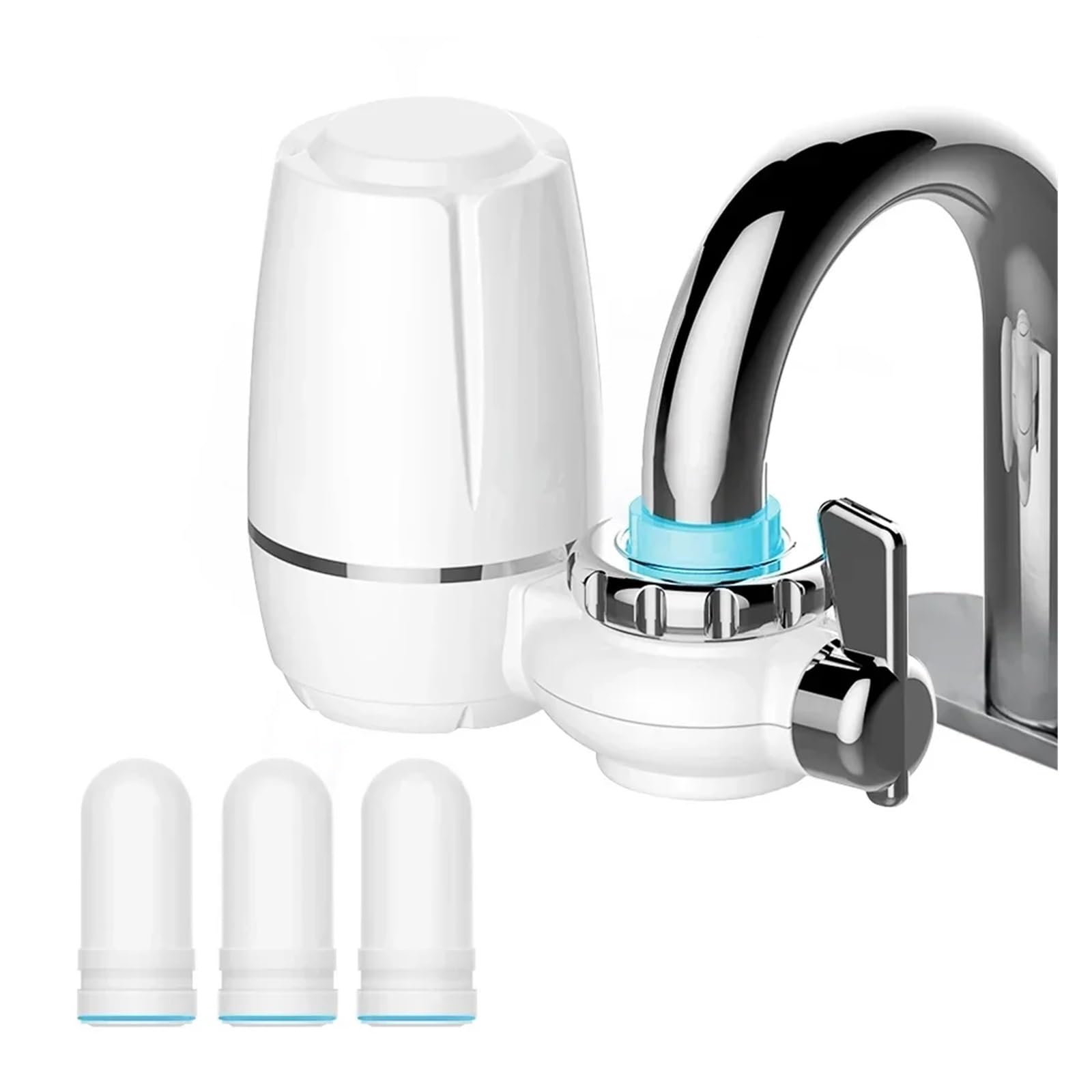 Purificador de agua grifo cocina Kubichai, compatible con filtros carbón activado(C)