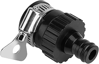 Conector universal de torneira, adaptador de mangueira de água de jardim, conector de reparo de mangueira com braçadeiras, adaptador universal de torneira, conector de tubo de mangueira de jardim