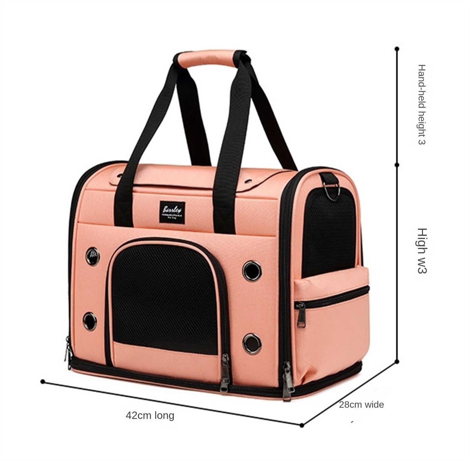 Rucksack Haustier-Tragetasche, Haustier-Rucksack, Hunde-Tragetasche, Ausgehende Reise, Haustier-Handtasche, Hunde-Rucksack Haustier(Pink)