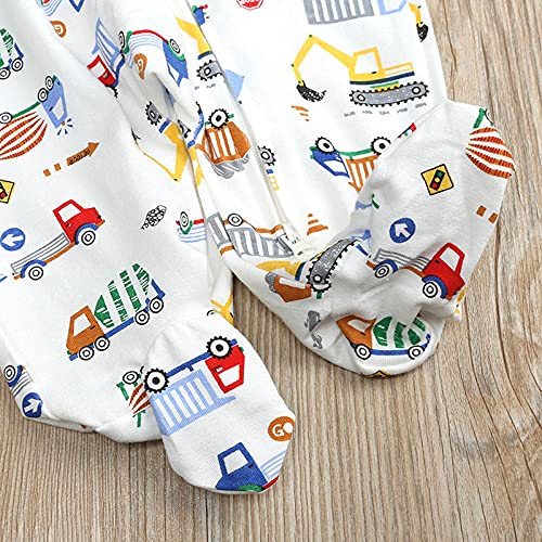image for lcziwo Baby Boys' One-Piece Footies Newborn Girls Sleep and Play Pjs R