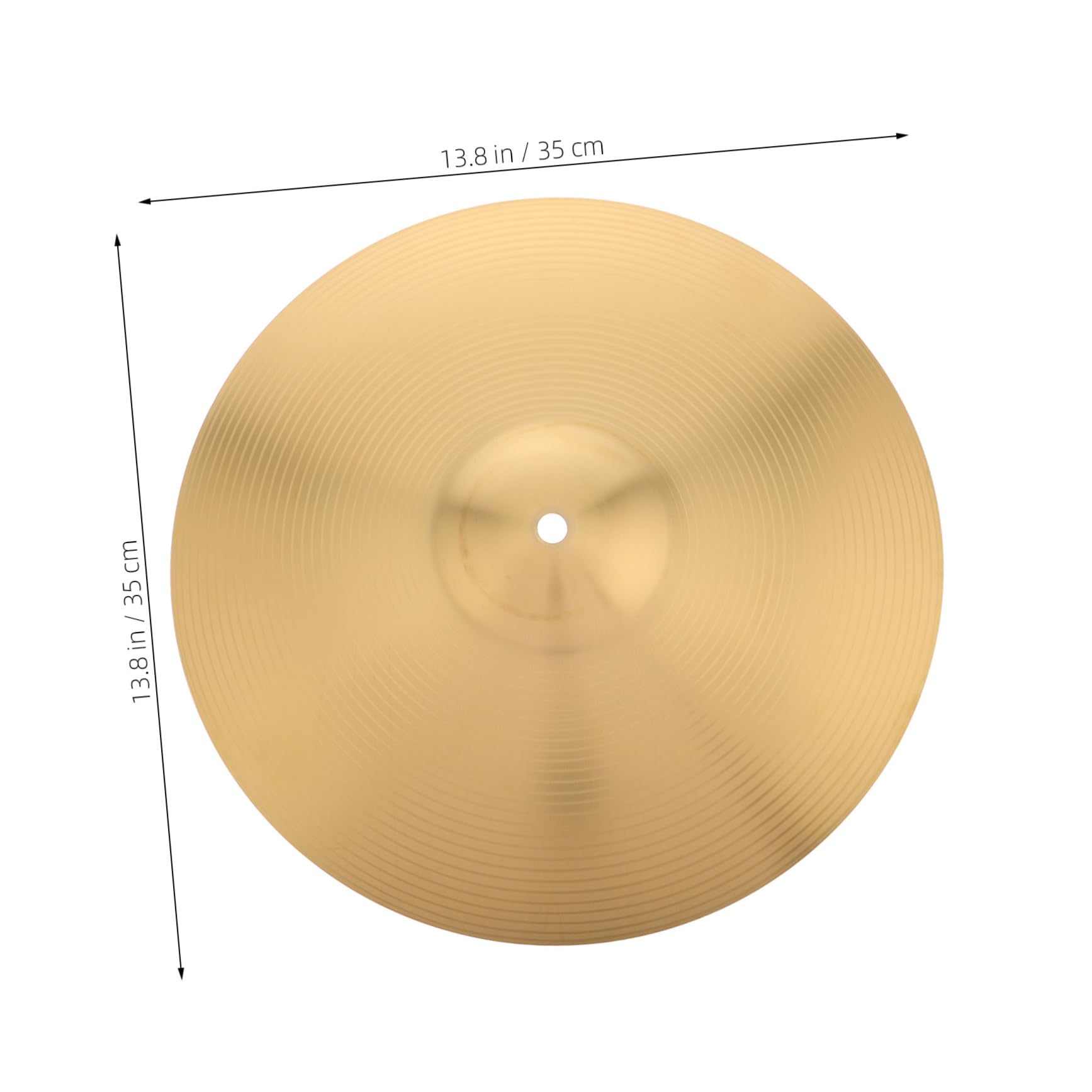 CORHAD Music Instrument Drum Cymbal Set 14-inch Alloy Cymbals for for Practice