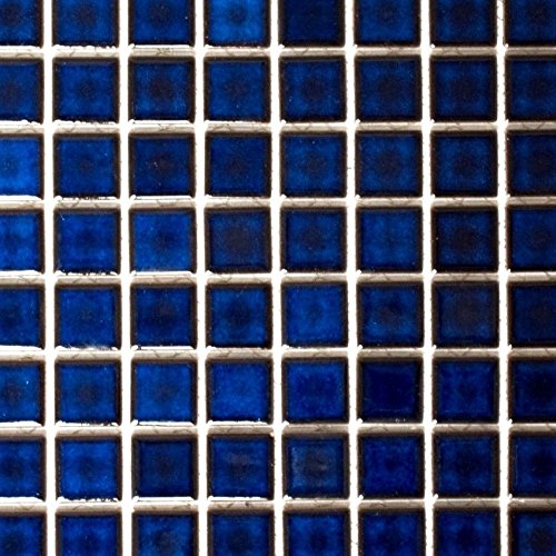 Mosaic Tile Ceramic Cobalt Blue Glossy for Wall, Bathroom, Toilet