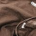 Dogbed4less DIY Pet Bed Pillow Brown Denim Duvet Cover and Waterproof Internal case for Dog at 55X37X4 Inch - Covers only