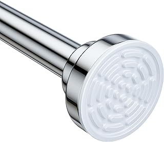 Ausemku Shower Curtain Rod Tension - 26-76 Inch Never Rust Non-Slip Spri...