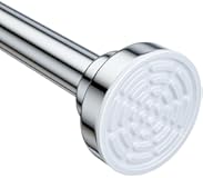 Ausemku Shower Curtain Rod Tension - 26-76 Inch Never Rust Non-Slip Spring Tension Curtain Rod No Drilling Stainless Steel Curtain Rod Use Bathroom Kitchen（Silver）