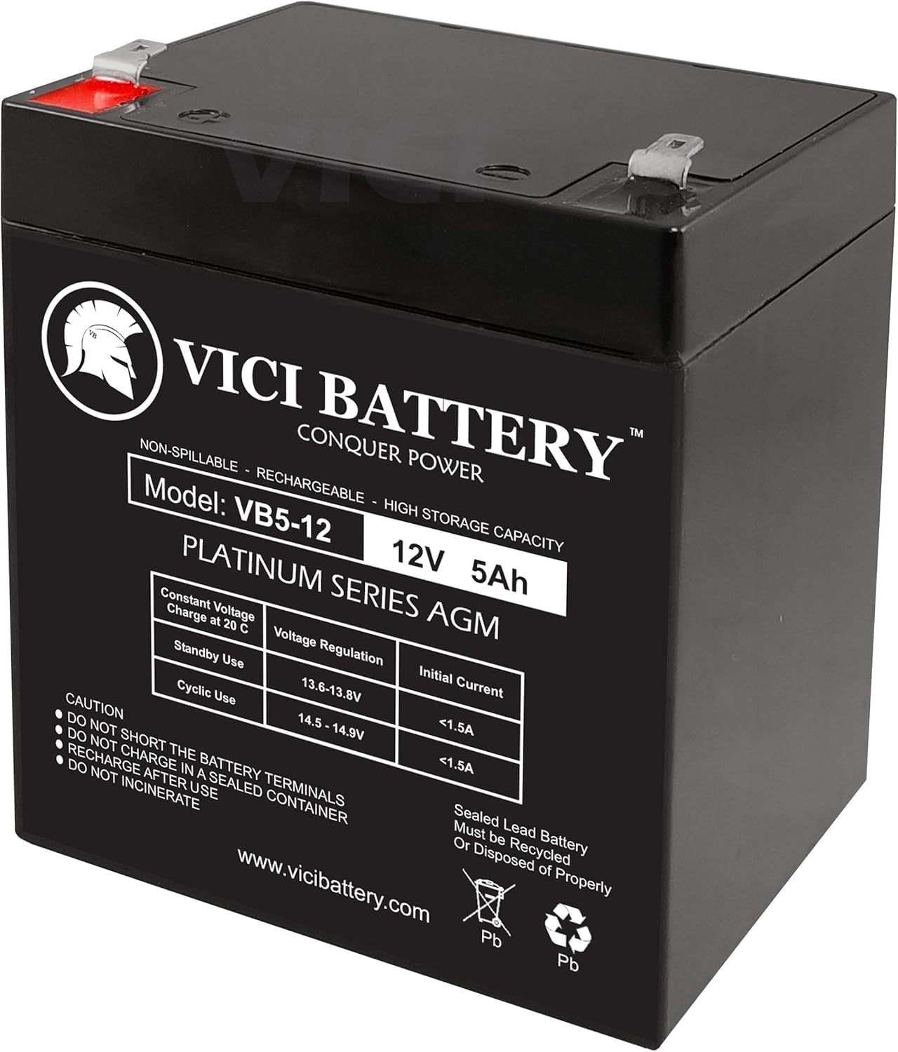 VICI Battery Replacement Battery for Liftmaster 485LM Battery and 41A6357-1 battery-works with Liftmaster 3850, 3850P and HD900D VICI Brand