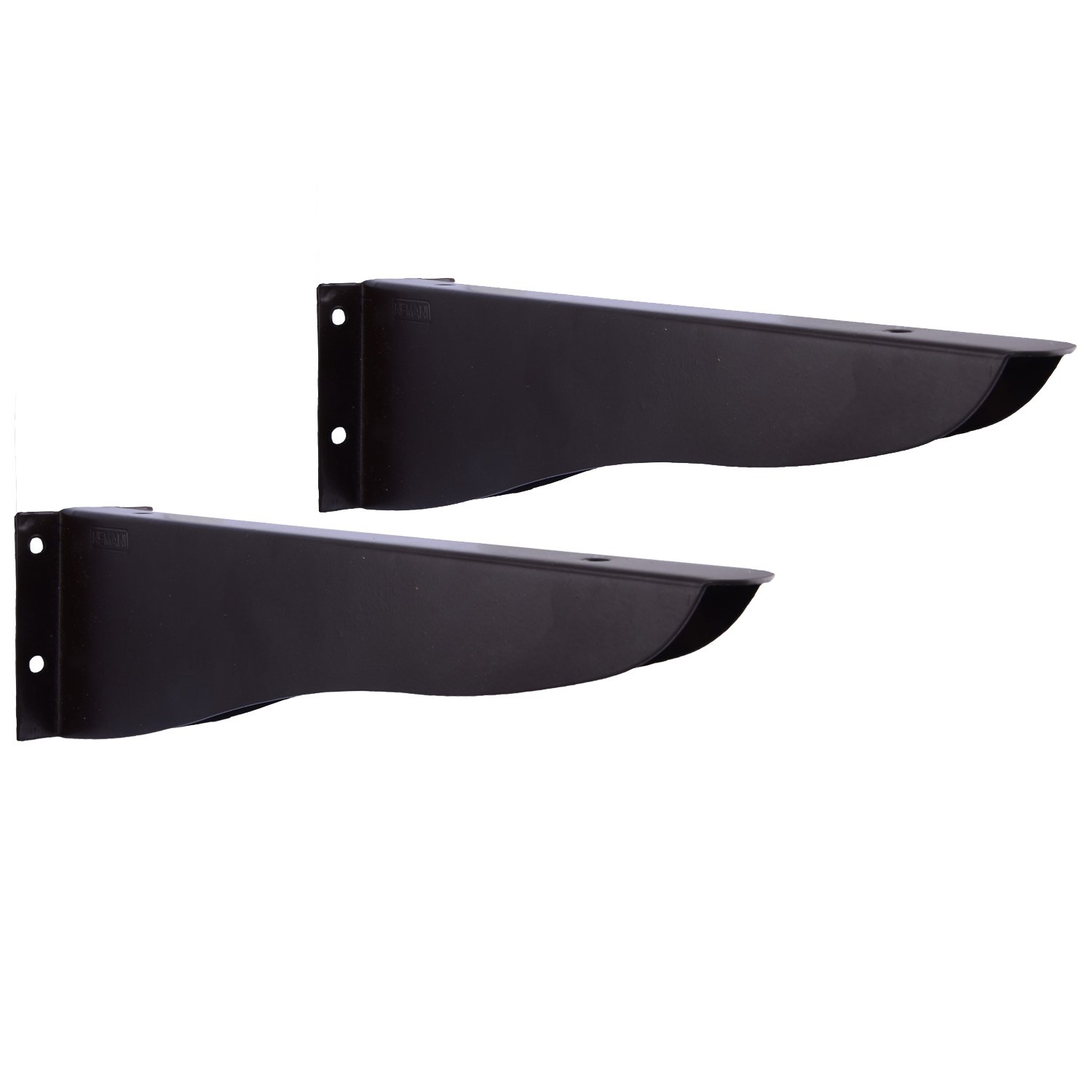 Ace Metal Shelf Bracket Support for Glass and Plywood (Size: 10 in x 2.75 in; Color: Brown)-image-21