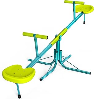 Amictoy Seesaw, Sit and Spin Teeter Totter, 100 Lbs Heavy Duty 2023 Upgraded Model, Kids Outdoor Playground Equipment, Outside Toys Set, Swiveling 360 Degrees Rotating for Kids 4-8 Safety Certified