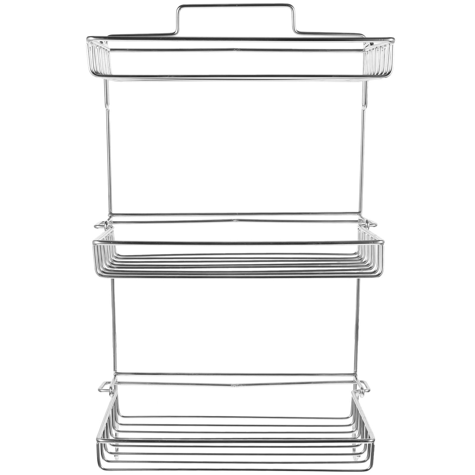Estante de Baño y Multifuncional de Acero Inoxidable Plegable con Gancho y Adhesivo sin Taladro, Estantería para Ducha Moderna para Organizar Accesorios