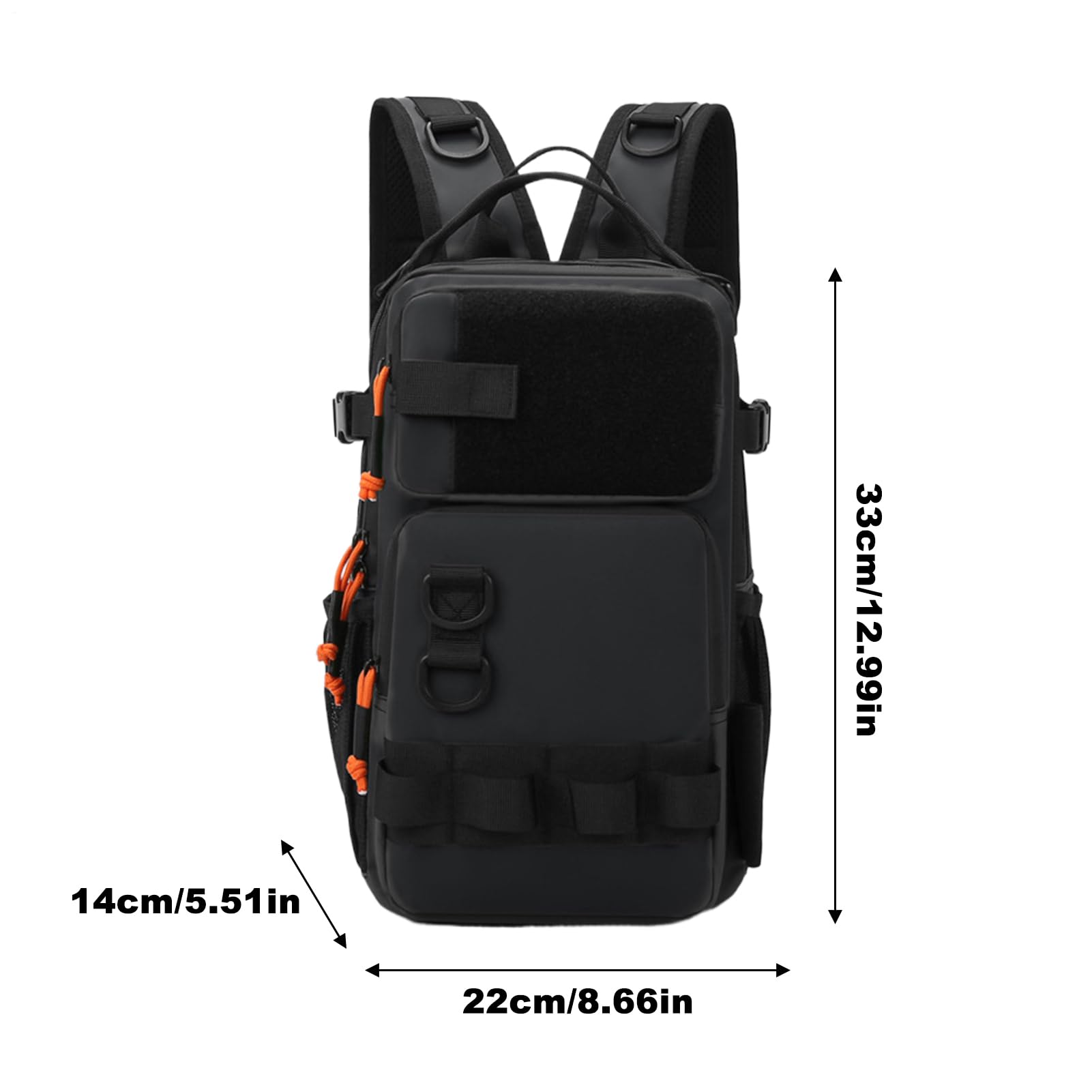 Genérico Mochila De Pesca Con Organizador,Organización Equipo Pesca - Mochila Impermeable Ligera Y Portátil Para Viajes Caza Camping Senderismo En Agua Salada Y Dulce