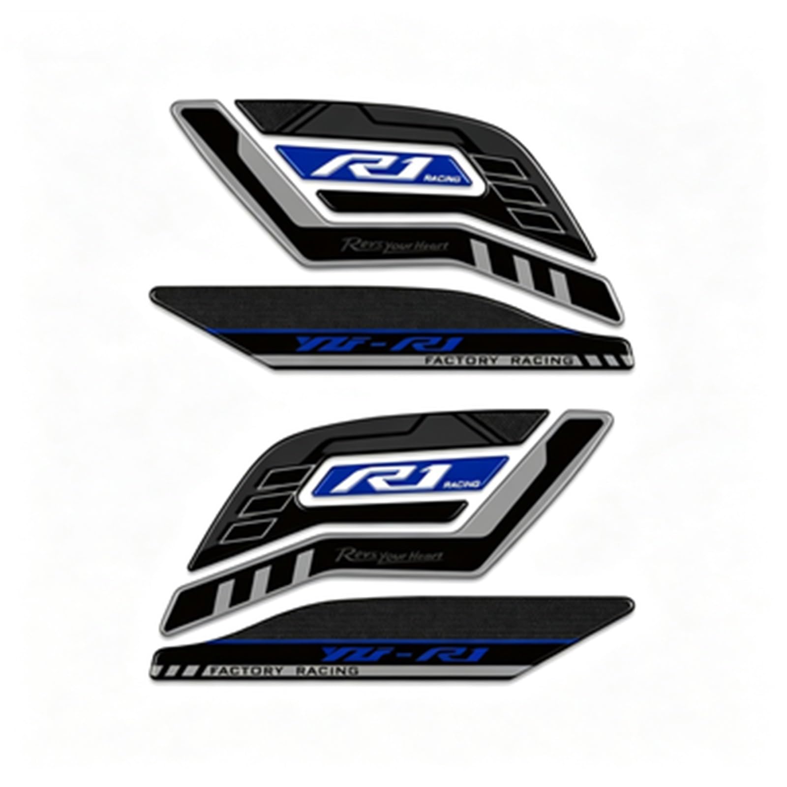 Tank Pad Sticker Motorcycle Fuel Protection Decal for Yamaha R1 R1S R1M YZF YZFR1 2015-2024 Tank Sticker(Color7)