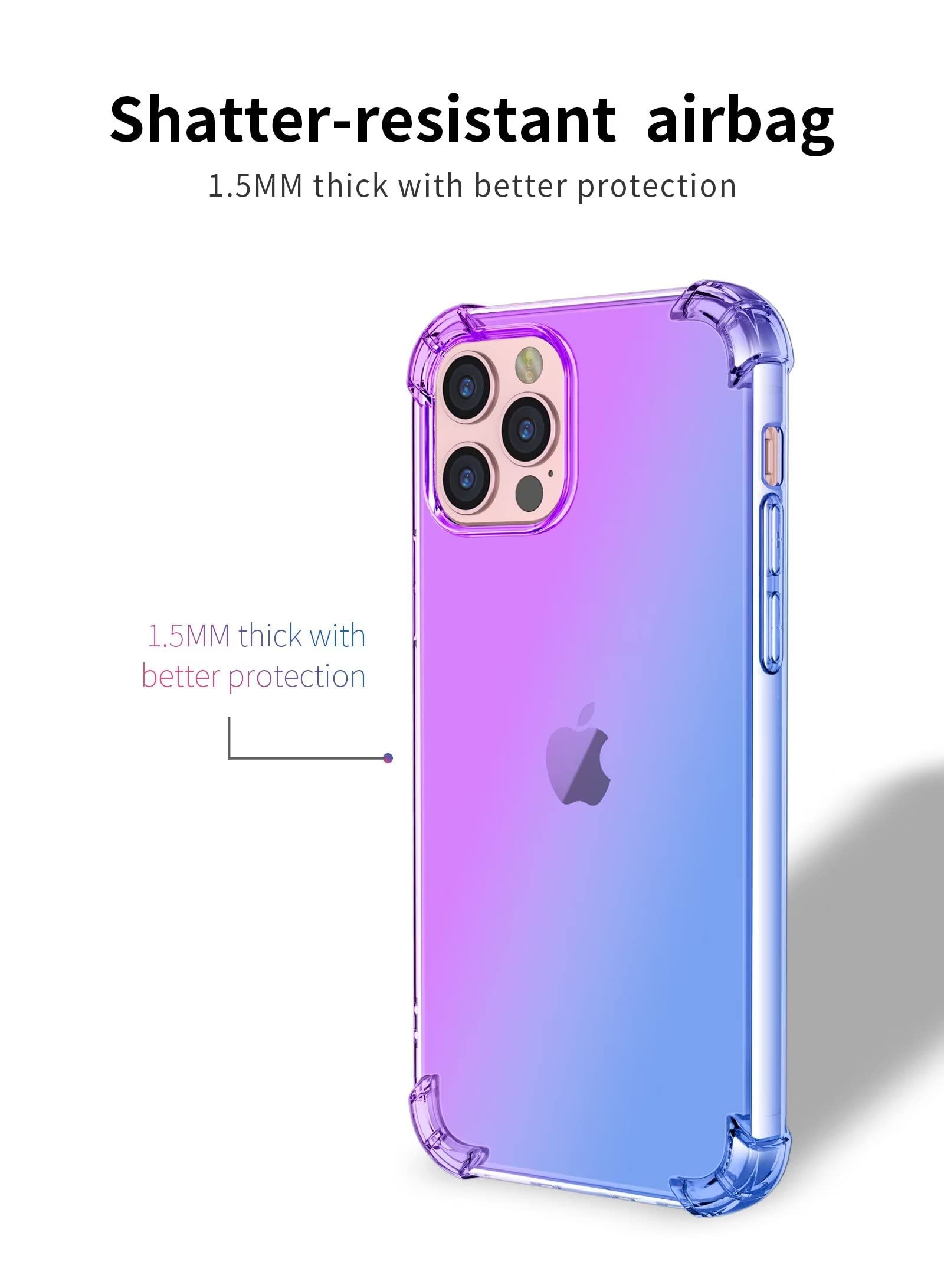 WILLIS Cover Per Xiaomi Redmi Note 10 Pro In Silicone Trasparente Sfumato - Morbida E Antishock, Protezione Da Cadute E Graffi