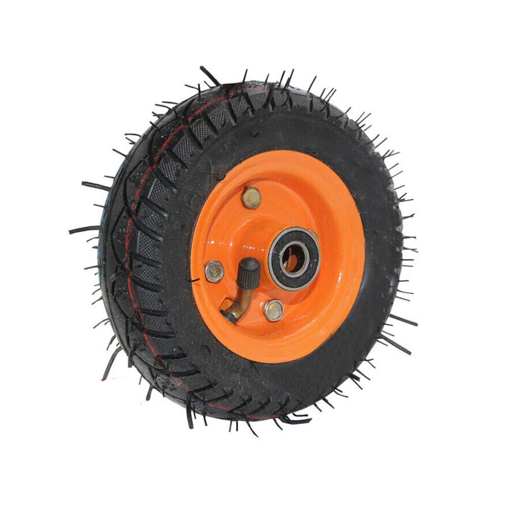 wheel Pneu Simple Gonflable en Caoutchouc de 6 Pouces, Chariot pour Service intensif, Roulette Simple en sourdine, Portant 150kg