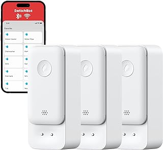 SwitchBot WiFi Water Sensor, Smart Water Leak Detector, 100dB Adjustable Alerts & App Alerts, IP67 Waterproof, Wireless Detector for Kitchen, Bathroom, Basement, No Hub Required (Support 2.4G) (3)