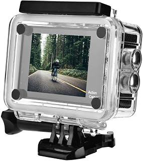 Topiky WiFi Action Camera, 1080P FHD 30m Waterproof 2" LCD 12MP with 140° Wide Angle Lens Outdoor Sports Video DV Camera with 900mAh Rechargeable Batteries and Mounting Accessories Kits