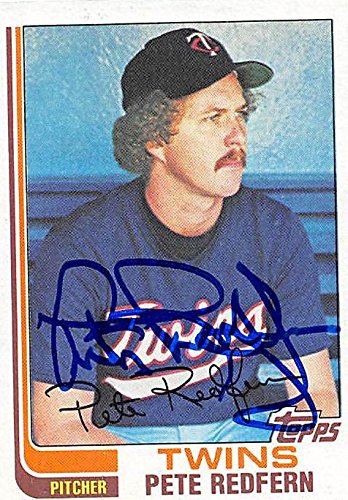 Autograph Warehouse 246407 Pete Redfern Autographed Baseball Card - Minnesota Twins 1983 Topps - No. 559
