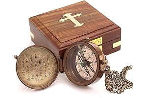 Jeremiah 29:11 Solid Brass Directional Engraved Compass for Confirmation Gifts for Boys