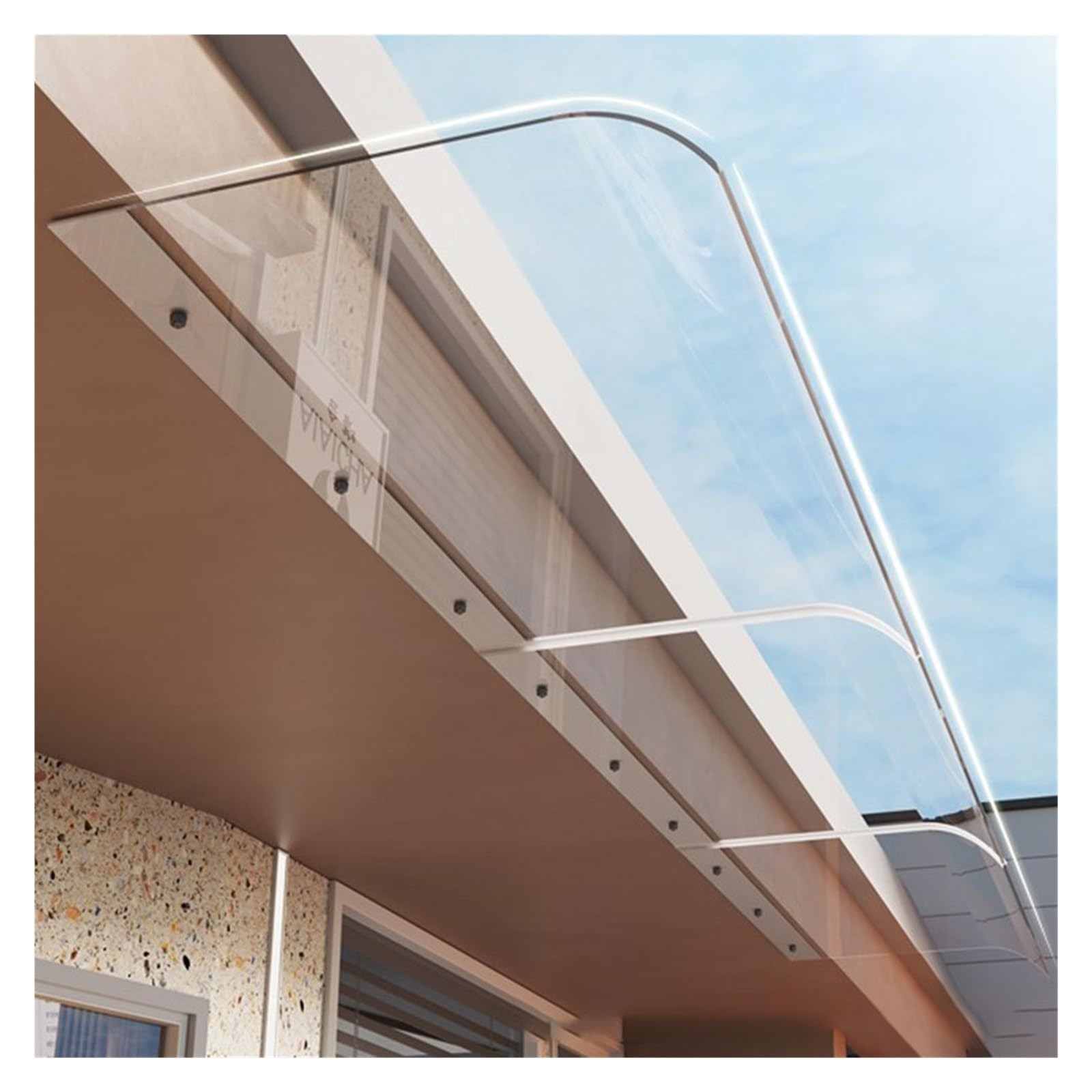 Toldo For Ventana, Puerta, Pared, Sin Soporte, Refugio, Cubierta For, For, For Delantera, Porche, Patio, Techo Estable E Impermeable