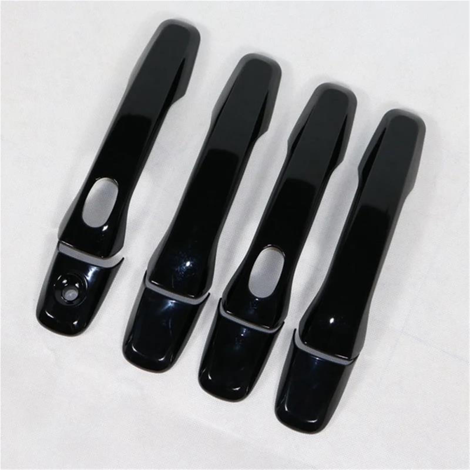 YSDSLS Outer Side Door Handle Cover Trim with Smart Hole for Ford for Explorer 2011-2018(Gloss Black)