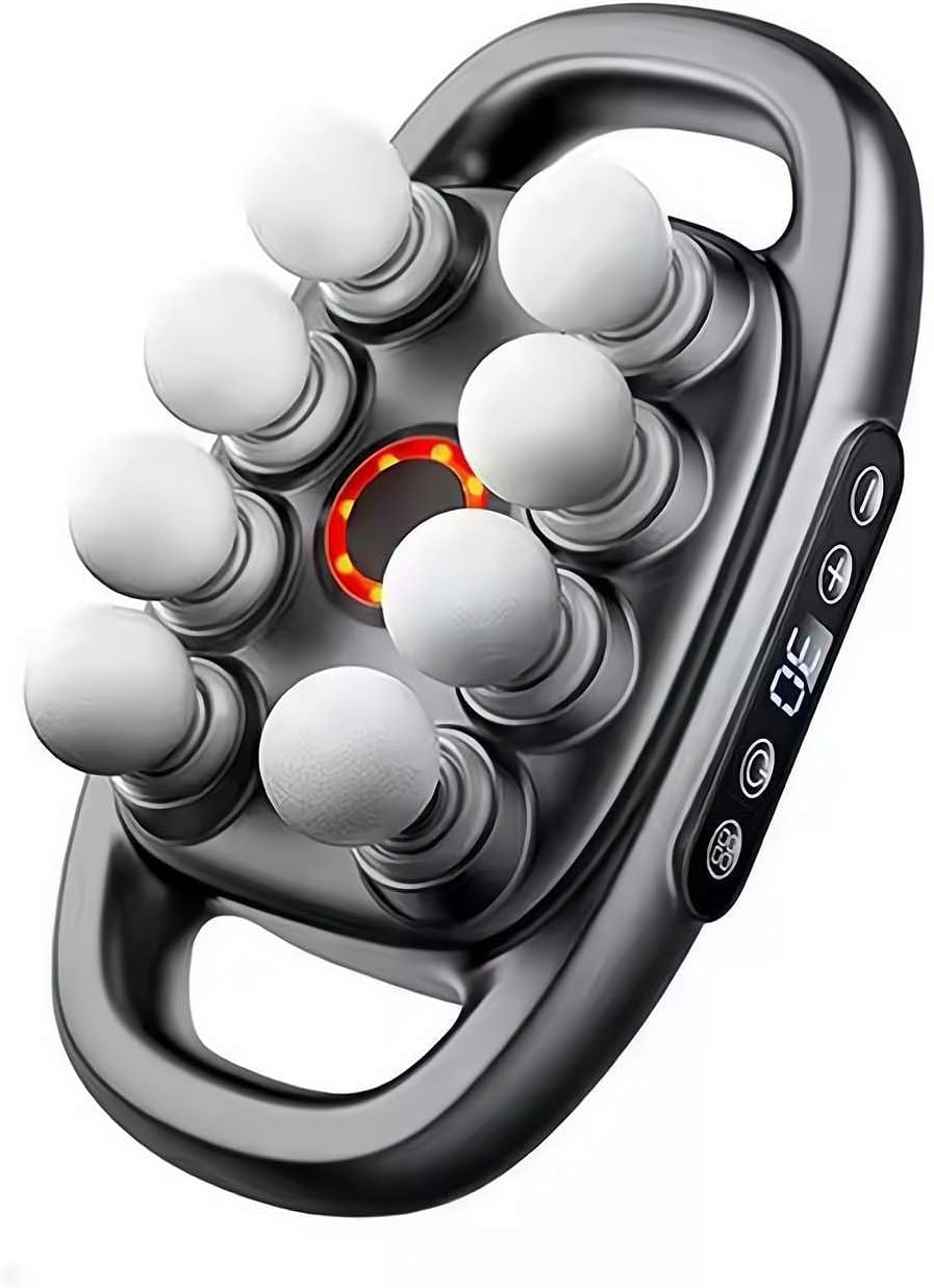 Massage Gun Percussion Electric Massager Gun Deep Tissue, 6/8/16-Head Handheld Pulse Fascia Gun Tool for Back/Legs/Waist/HIPS Full Body Muscle Relaxation Pain Relief