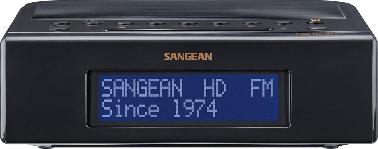 SANGEAN SG-114 AM/FM-RBDS Digital Tuning Clock Radio with USB Phone Charging
