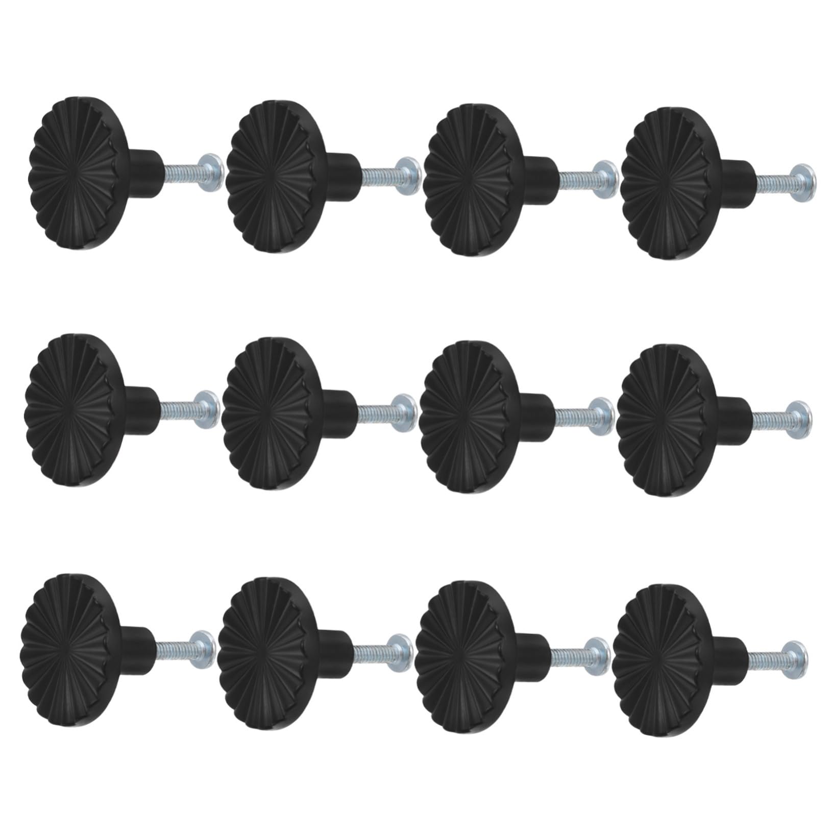 Boutons de meuble vintage noir mat poignées de porte cuisine salle de bain placard tiroir 12pcs