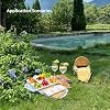 3 Compartment Serving Tray with Dipping Sauce Sections Durable Platter for Desserts, Snacks, Appetizer, Party, 14-Pack