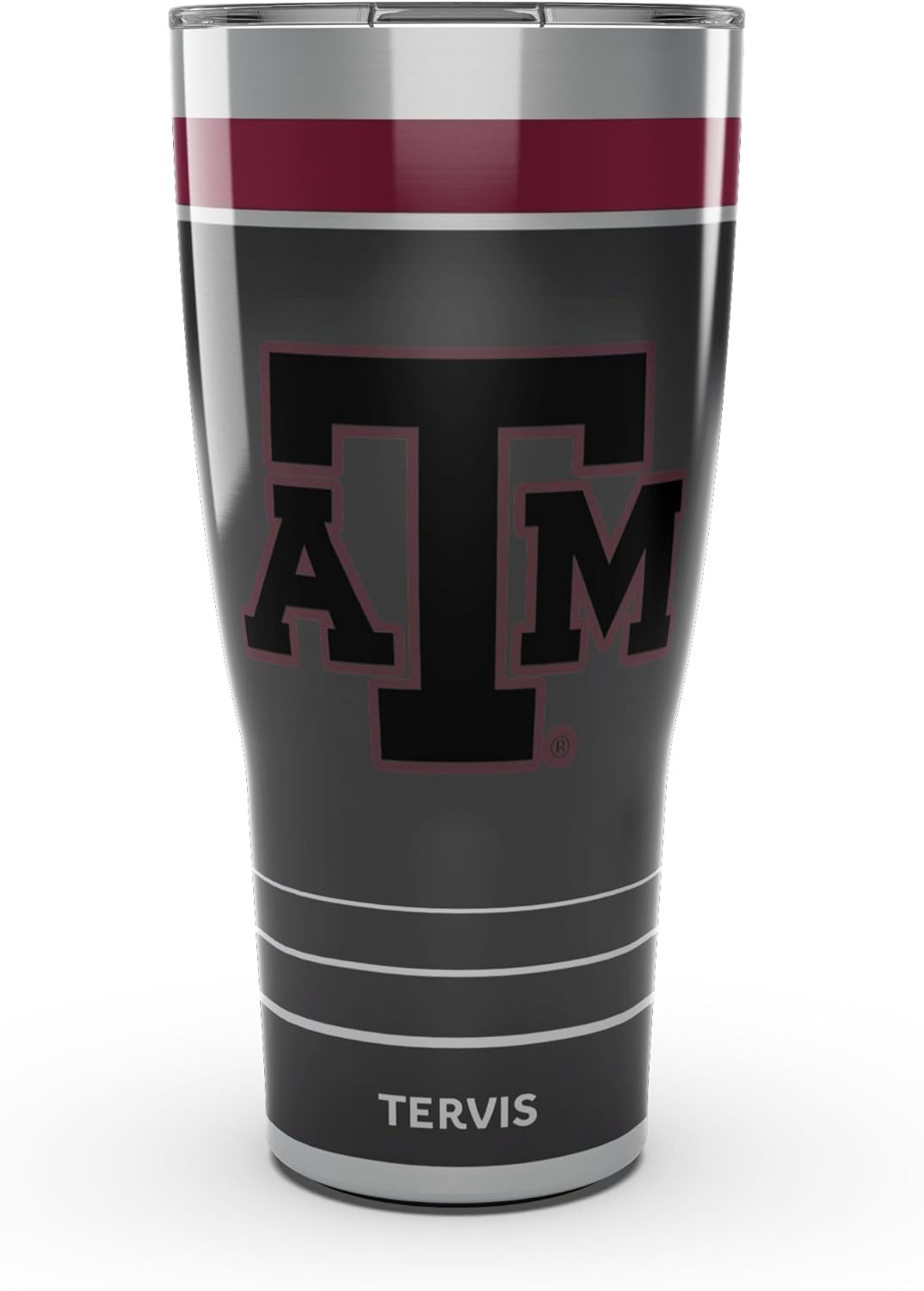 Tervis Traveler Texas A&M Aggies - Night Game Triple Insulated Tumbler Travel Cup Keeps Drinks Cold & Hot, 30oz, Stainless Steel