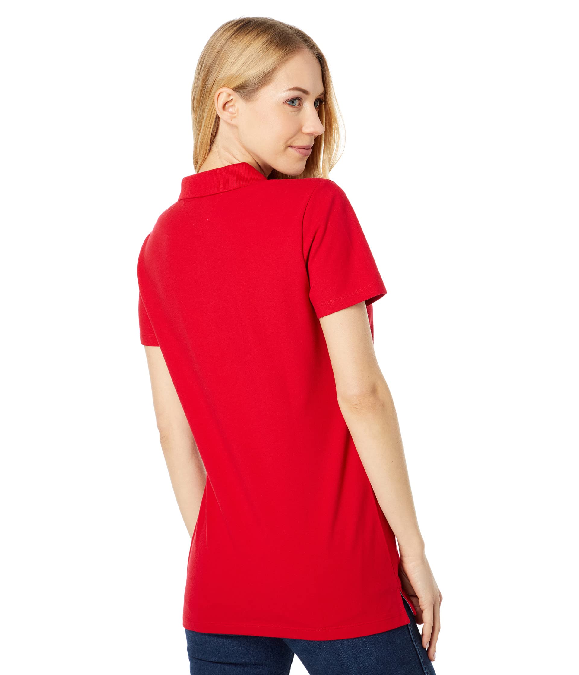 Tommy Hilfiger Solid Short Sleeve Pique Polo Shirt Polo S/S Core Femme