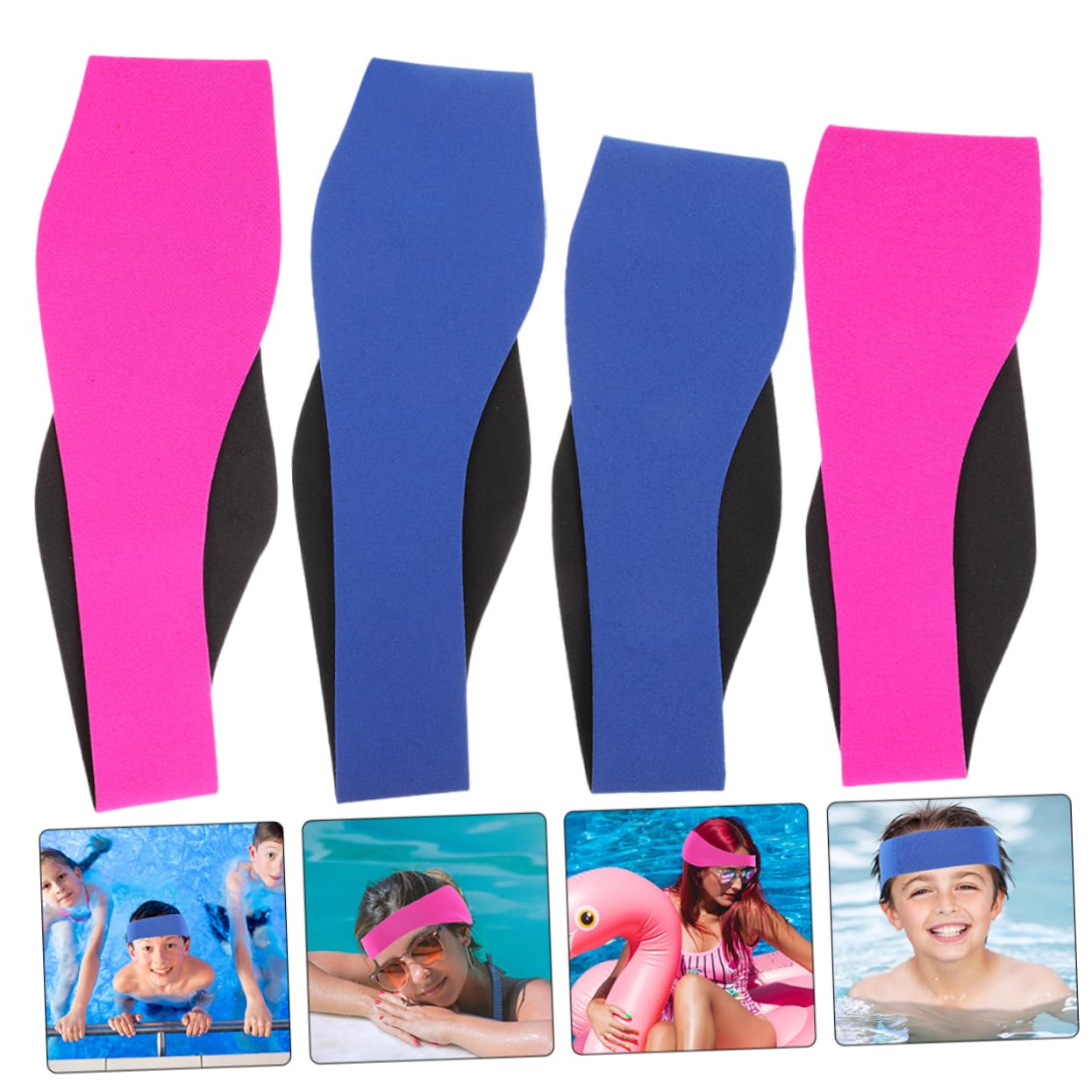 Toddmomy 12piezas Diadema De Natación para Adultos Neopreno Cobertura De Oídos para Deportes Acuáticos y Yoga Material Transpirable y Cómodo Vibrantes