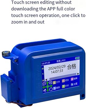 Mini printer Portable Handheld Inkjet Printer Production Date Barcode Label Coding Machine Batch Number 12.7MM