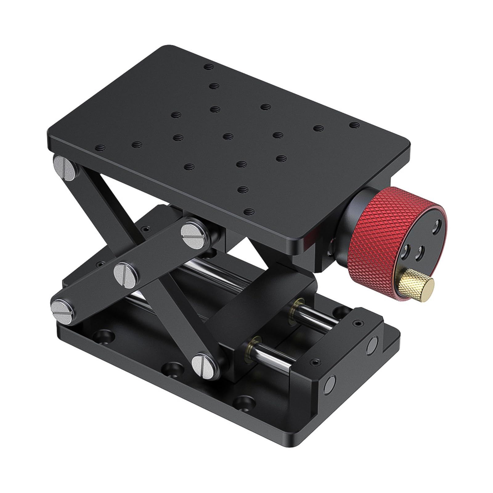 Soporte de elevación de tijera de aluminio ajustable para experimentos de laboratorio, plataforma de viaje manual, equipo científico de altura ajustable, equipo de elevación de laboratorio