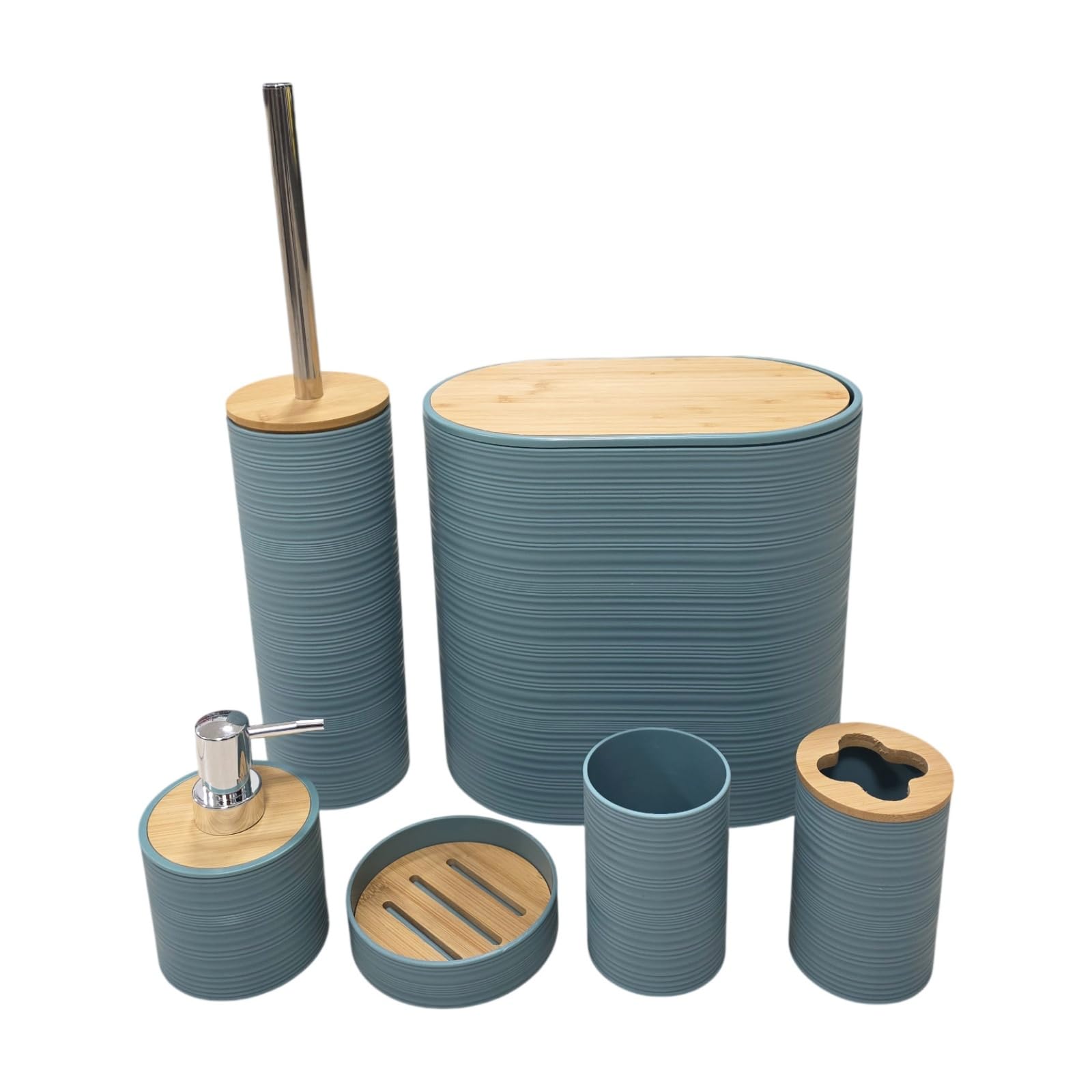 Accesorios de baño de diseño bambú para crear un spa relajante en casa