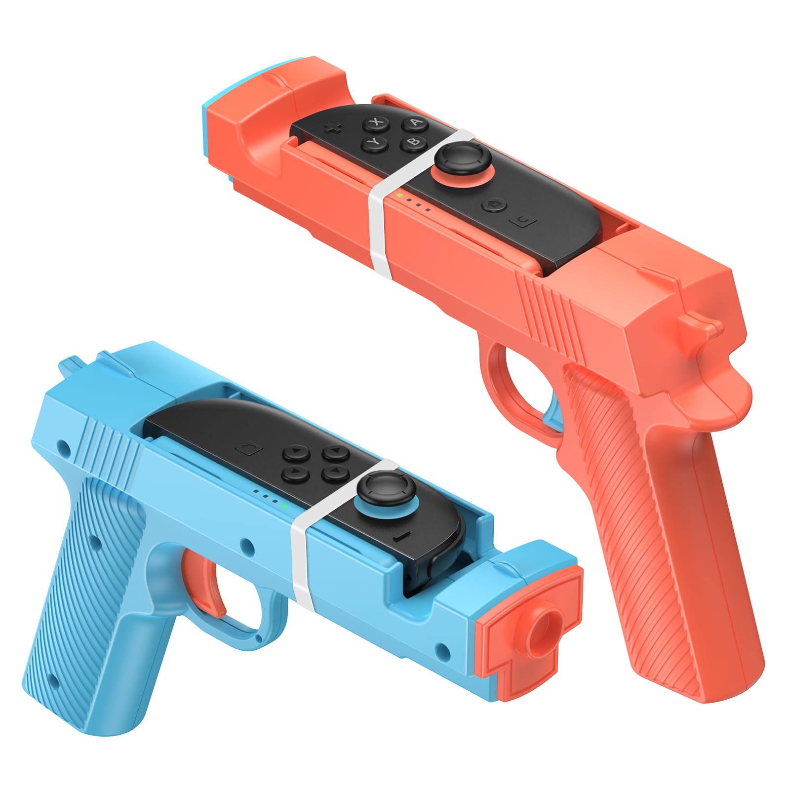 FASTSNAIL 2 Pack Game Gun Controller for Nintendo Switch 2 Joypad, Dual Trigger Shooting Gun Grip with Anti-Slip Design for Joycon 2, for Big Buck Hunter Switch Games, for House of the Dead & More (Not for Switch 1)