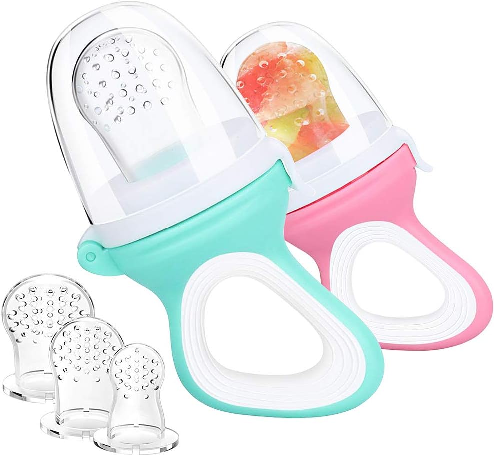 Baby Fruit Feeder Pacifier (2 Pack) DDMA Fresh Food Feeder, Infant