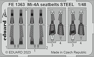 Eduard Sprue Brothers 1:48 Color Zoom PE - Mi-4A Hound Seatbelts [Steel] (TRP kit), EDUFE1363