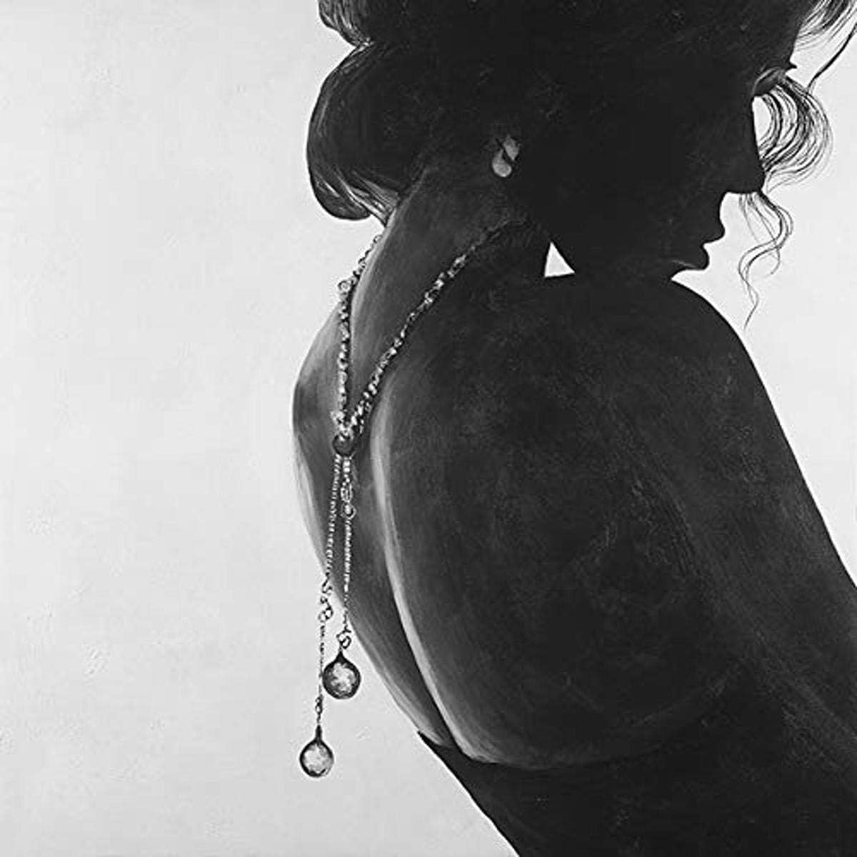 BEGIN DECO MAISON - HOME DECOR Classic Woman with Jewelry Wrapped Canvas, 24x24, Multicolor