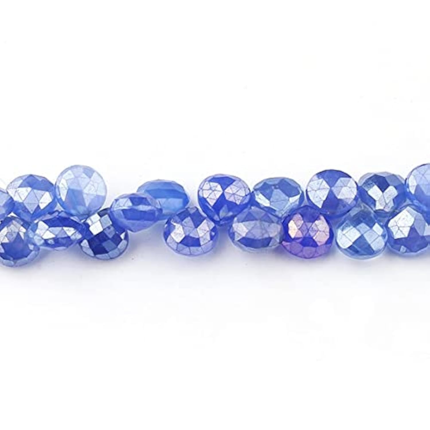 Chalcédoine bleue en cœurs facettés Sb1148 pour en finir avec les bijoux ternes et sans éclats