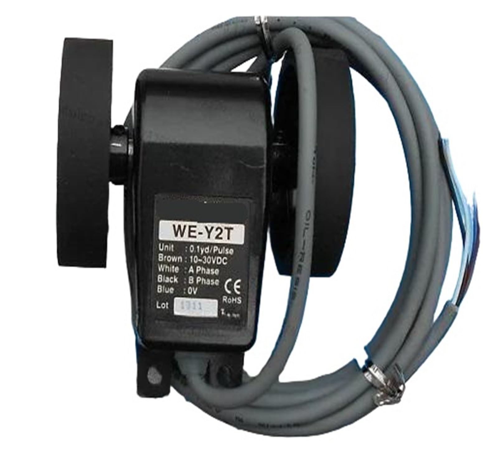 Compteur de capteur d'encodeur de longueur WE-Y2T avec roue de mesure
